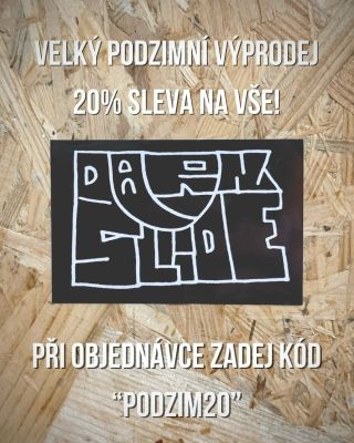Velký podzimní výprodej je tu! Zadej kód „PODZIM20“ a zlevni si jakýkoli zboží z našeho eshopu o celejch 20%. Sleva platí...